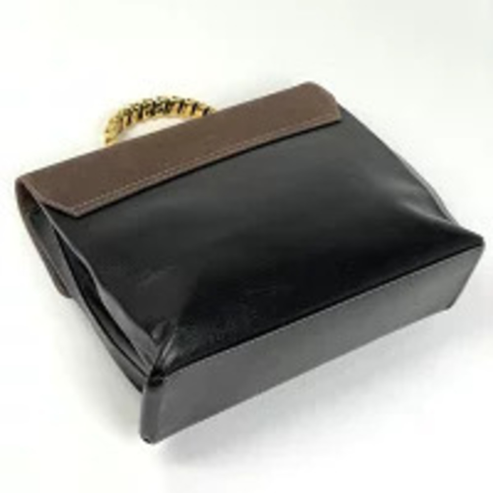 Loewe Brown Handbag Velzquez Leather Black Brown Black